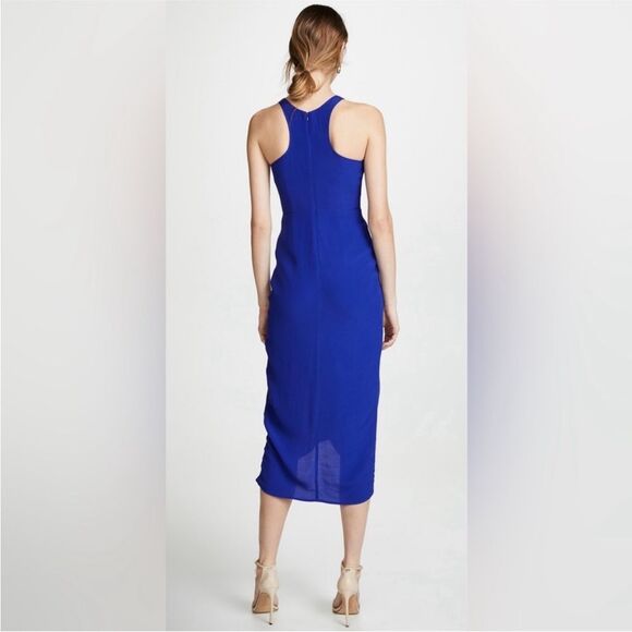 Yumi Kim So Social Royal Blue Sleeveless Midi Tulip Dress | Size L - Picture 2 of 12